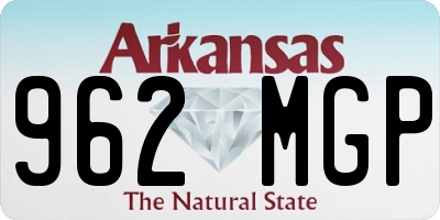 AR license plate 962MGP
