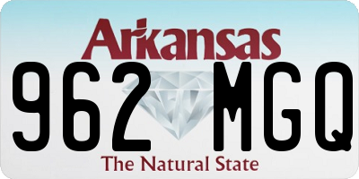 AR license plate 962MGQ