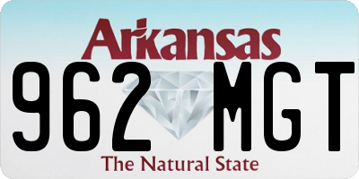 AR license plate 962MGT