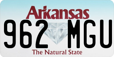 AR license plate 962MGU
