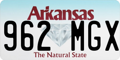 AR license plate 962MGX