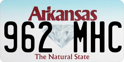AR license plate 962MHC