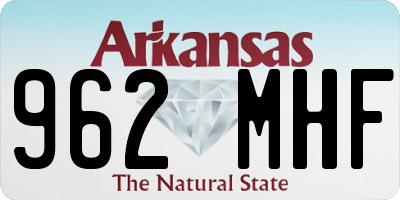 AR license plate 962MHF
