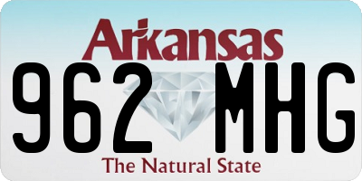 AR license plate 962MHG