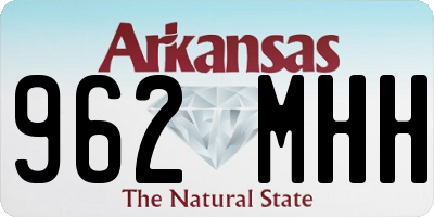 AR license plate 962MHH