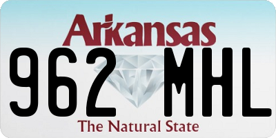 AR license plate 962MHL