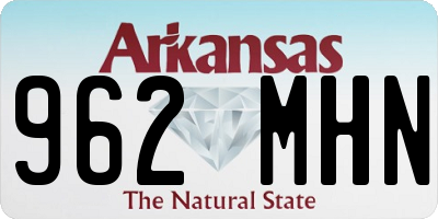 AR license plate 962MHN