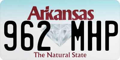 AR license plate 962MHP