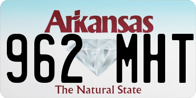 AR license plate 962MHT