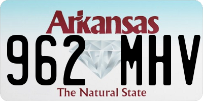 AR license plate 962MHV