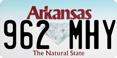 AR license plate 962MHY