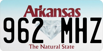 AR license plate 962MHZ