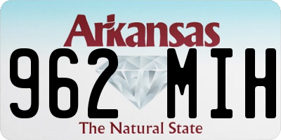 AR license plate 962MIH