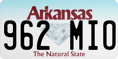 AR license plate 962MIO