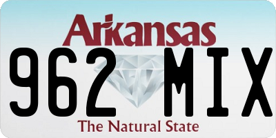 AR license plate 962MIX