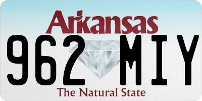 AR license plate 962MIY