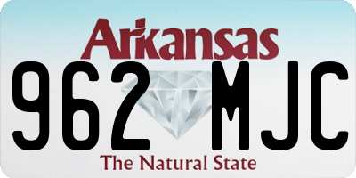 AR license plate 962MJC