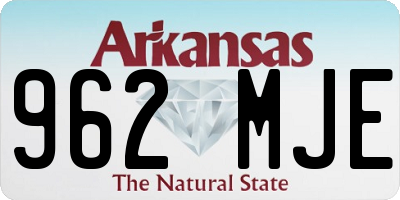 AR license plate 962MJE