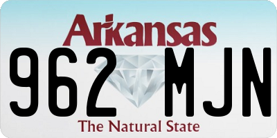 AR license plate 962MJN