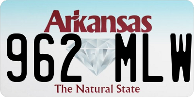 AR license plate 962MLW