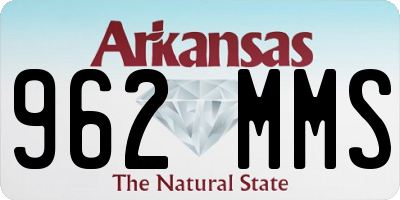 AR license plate 962MMS