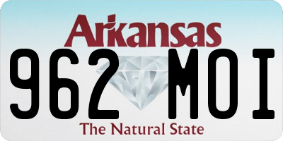 AR license plate 962MOI