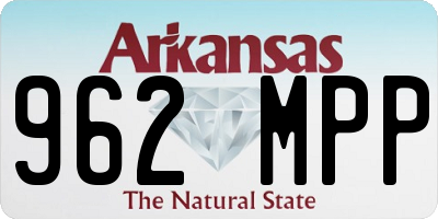 AR license plate 962MPP