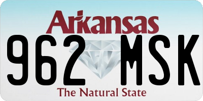 AR license plate 962MSK