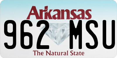 AR license plate 962MSU