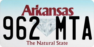 AR license plate 962MTA