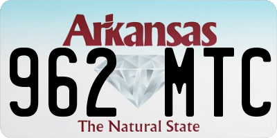 AR license plate 962MTC