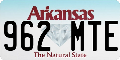 AR license plate 962MTE