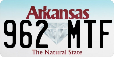 AR license plate 962MTF