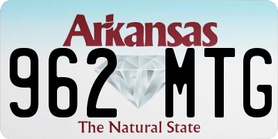 AR license plate 962MTG