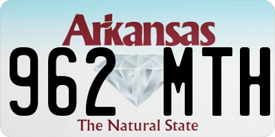 AR license plate 962MTH