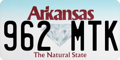 AR license plate 962MTK