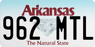 AR license plate 962MTL