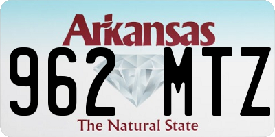AR license plate 962MTZ