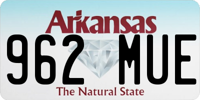 AR license plate 962MUE