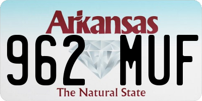 AR license plate 962MUF