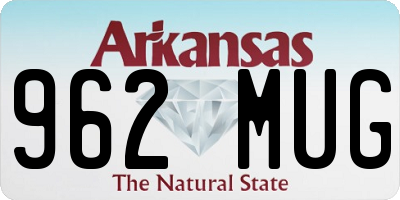 AR license plate 962MUG