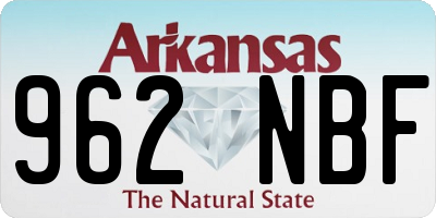 AR license plate 962NBF