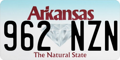 AR license plate 962NZN