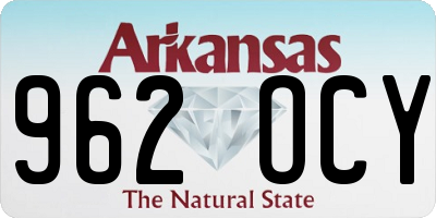 AR license plate 962OCY