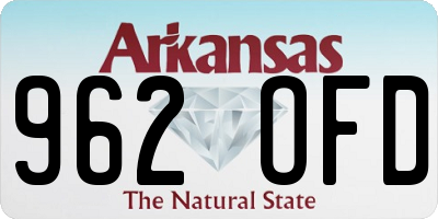 AR license plate 962OFD