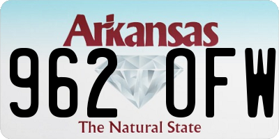 AR license plate 962OFW