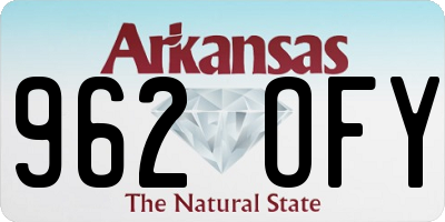AR license plate 962OFY