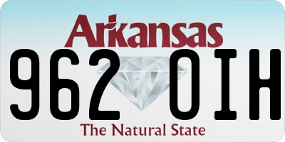 AR license plate 962OIH