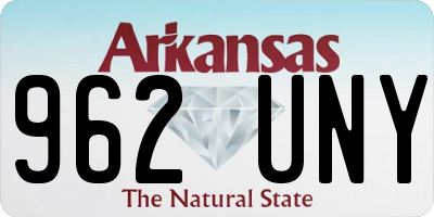 AR license plate 962UNY