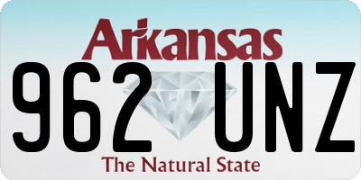 AR license plate 962UNZ